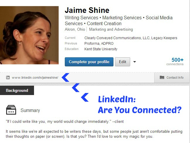 LinkedIn: Are You Connected?