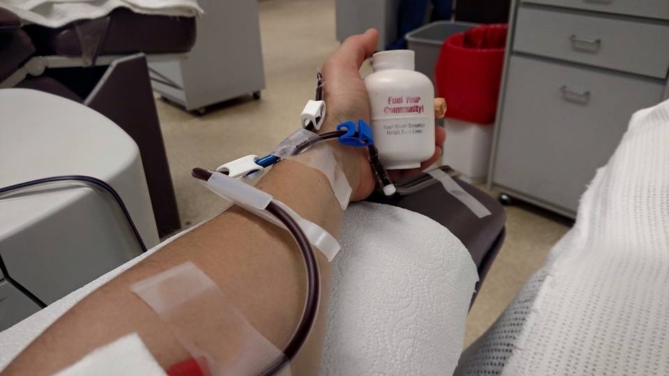 Donating platelets at the American Red Cross